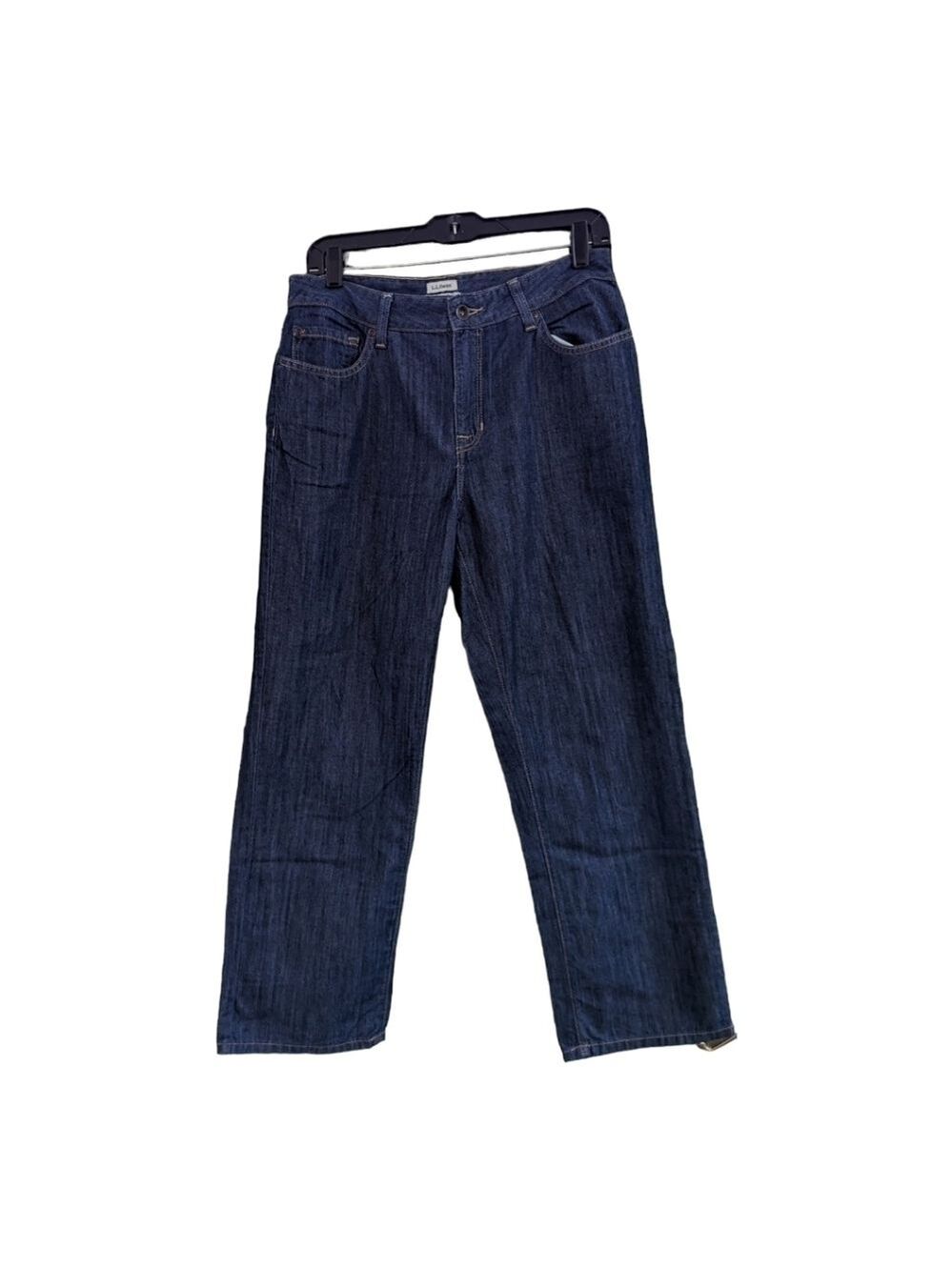 LL Bean Classic Fit Mid-Rise Dark Wash jeans 10P